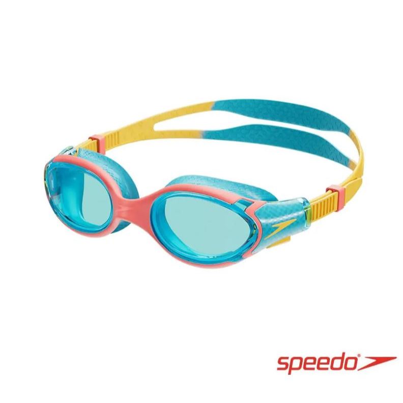 【線上體育】Speedo 兒童運動泳鏡 Biofuse2.0 黃/藍/珊瑚橘 適合6-14y