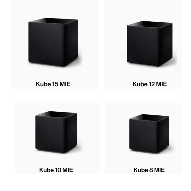 KEF Kube 8 MIE / 10 MIE / Kube 12 MIE / Kube 15 MIE 重低音喇叭