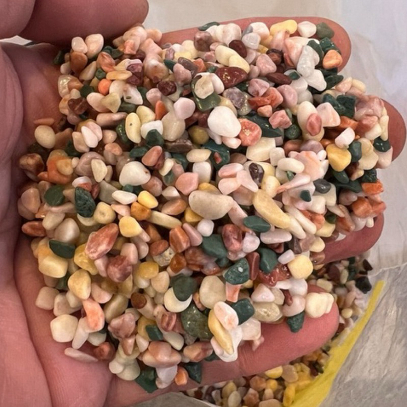 ［水族最便宜］魚缸底砂 亞拉砂 金魚底砂 彩色底砂 中性底砂-500g/1kg散裝