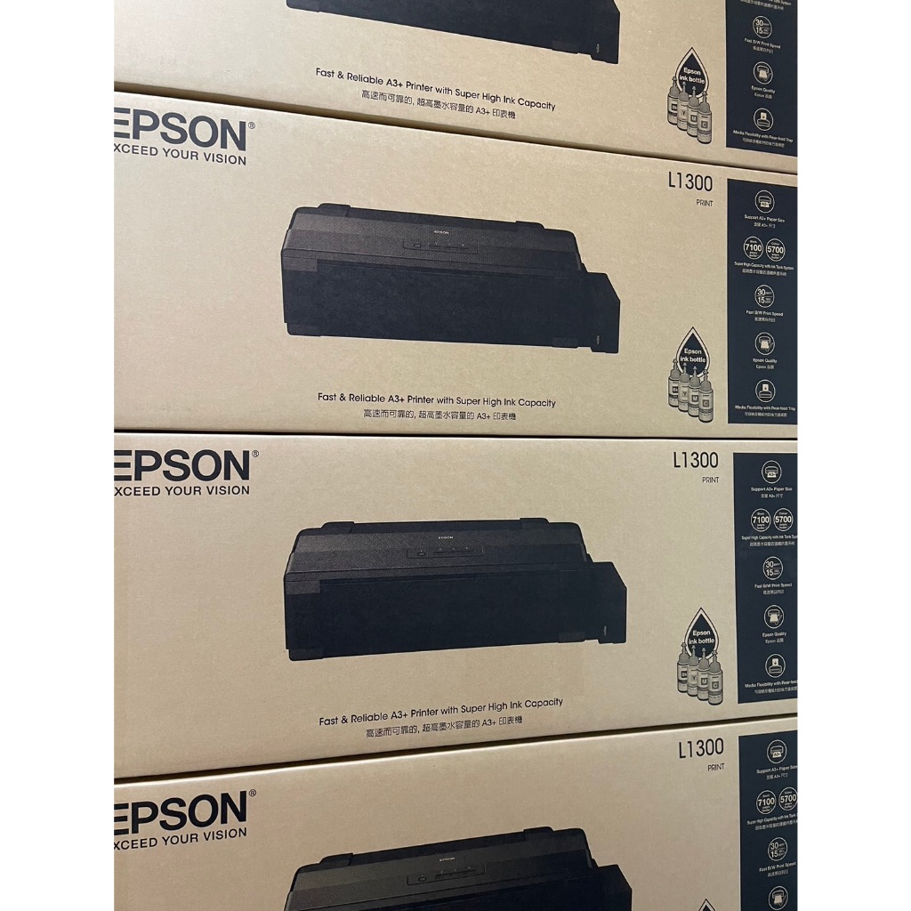 【伍告讚】含稅 EPSON L1300 A3+列印單功能連續供墨印表機 全新機
