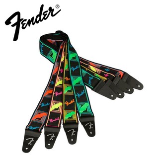 名冠樂器 Fender Neon Monogrammed Strap 編織 螢光 彩色 原廠 吉他背帶 4色