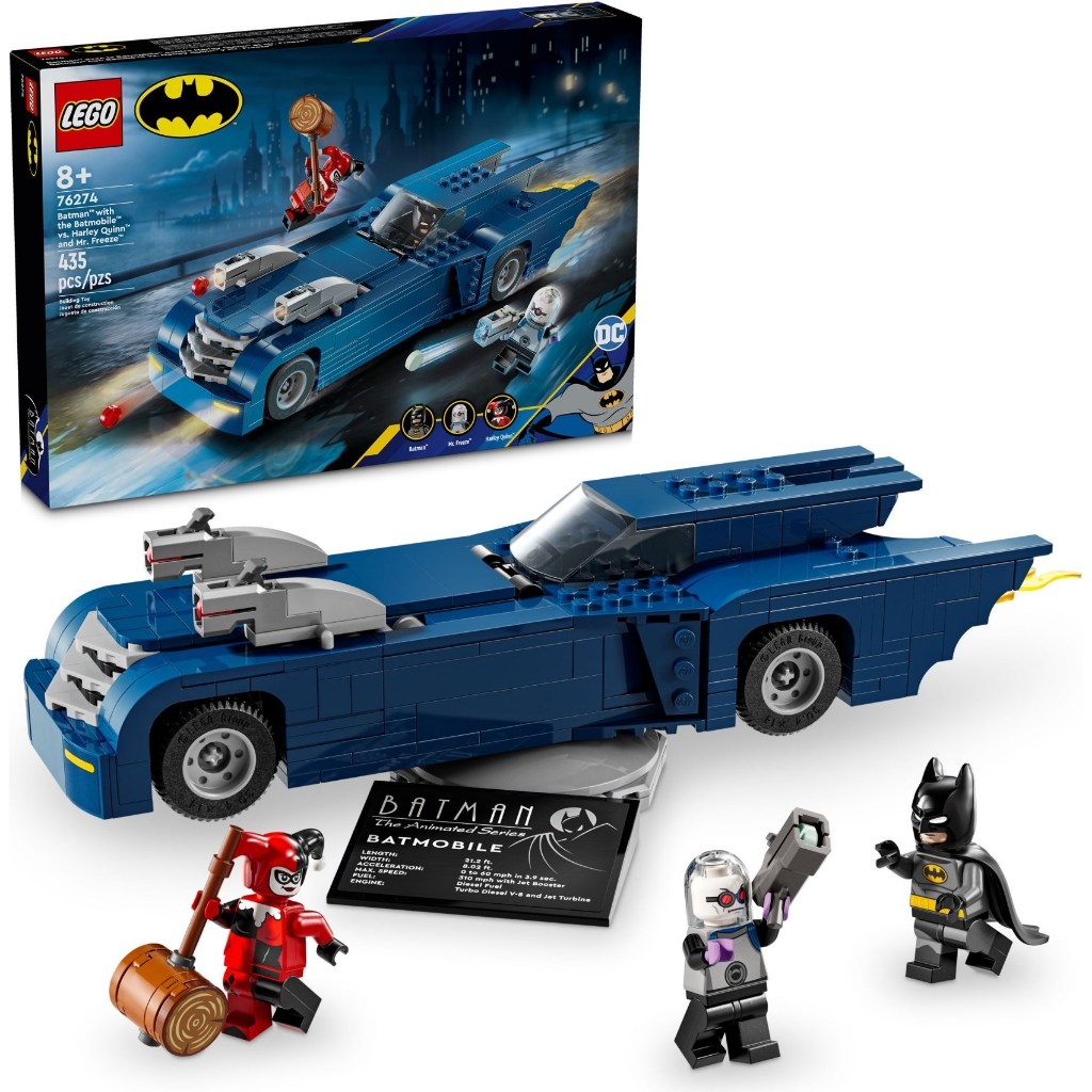 【群樂】盒組 LEGO 76274	SH-蝙蝠俠與蝙蝠車vs.小丑女及急凍人