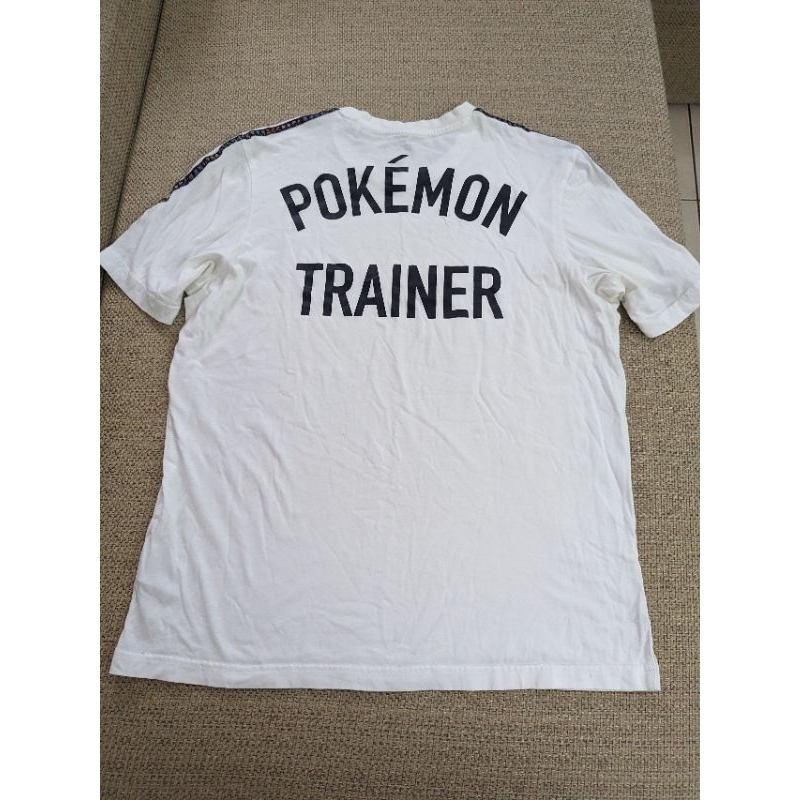 adidas Pokemon 寶可夢白色短袖棉質T-shirt