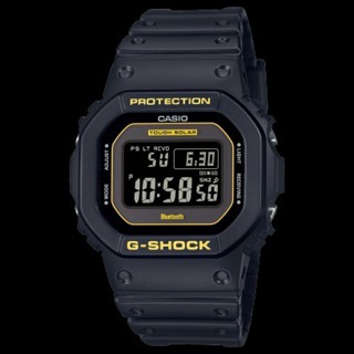 []錶子$行頭[] CASIO 卡西歐 G-SHOCK 太陽能電力 電波藍芽電子錶-黑x黃 (GW-B5600CY-1)