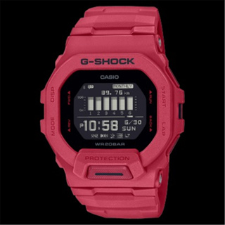 CASIO 卡西歐 G-SHOCK 搶眼豔紅 藍芽 電子運動腕錶 (GBD-200RD-4) [秀時堂]