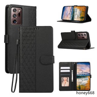 新款時尚壓紋翻蓋皮套適用於三星手機殼Note 20 Ultra Note 10 10+Note20保護殼全包插卡式錢包