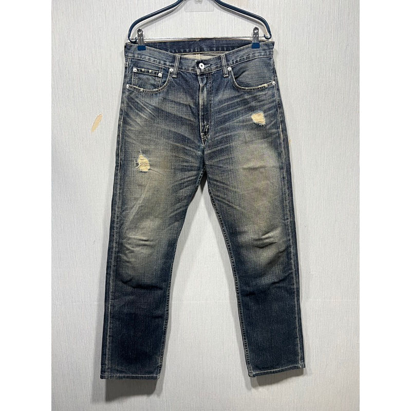 Levis 505 二手牛仔褲/ W34 L34 / levis WH505-0002/破壞