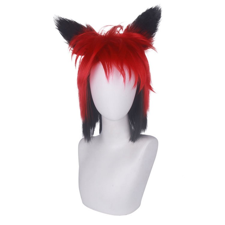 cosplay 假髮 Hazbin Hotel 地獄客棧 廣播惡魔 Alastor cos 角色