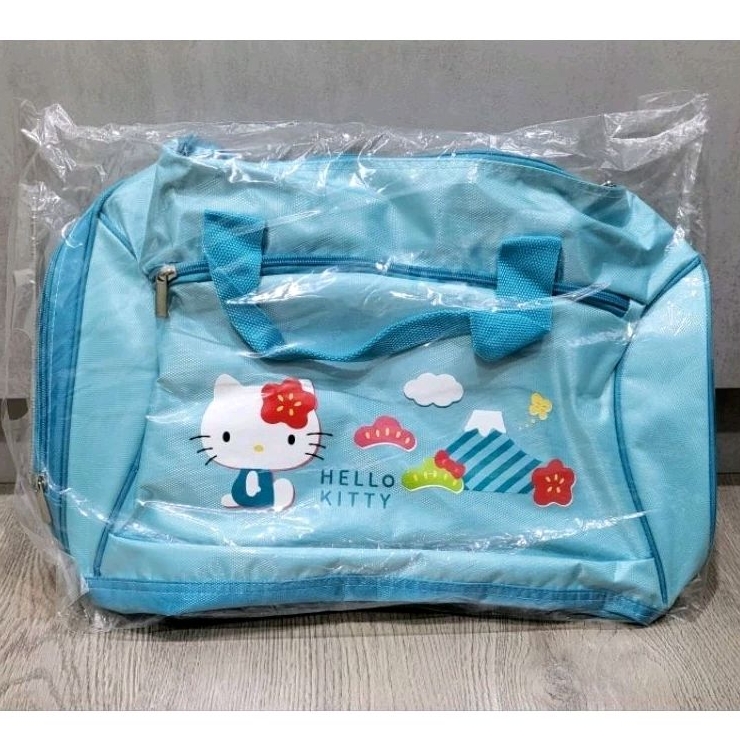 (全新) 三麗鷗 凱蒂貓 手提行李袋 Hello Kitty悠遊時尚旅行袋 運動休閒提袋 背袋 側背包