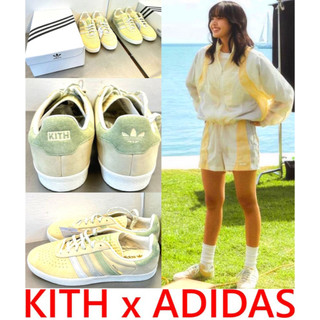 BLACK全新KITH x ADIDAS夏季漸層配色BLACK PINK LISA著AS350復古跑鞋