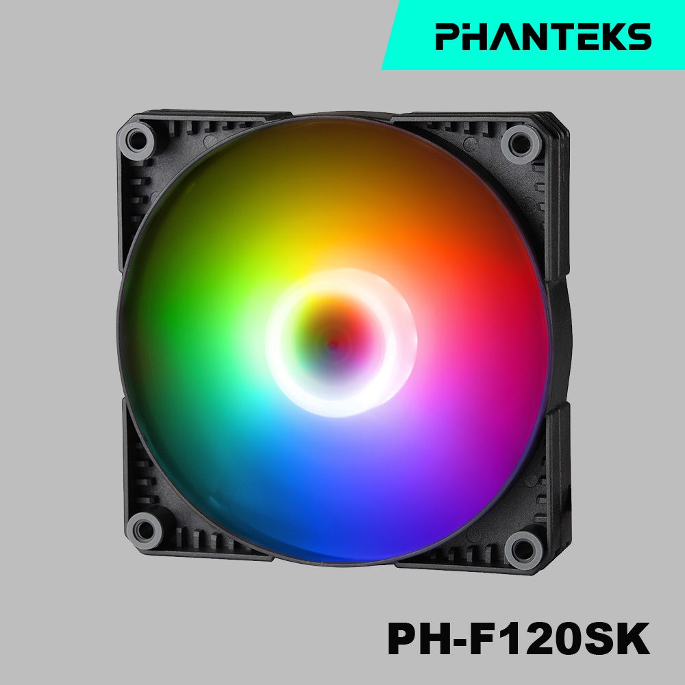 Phanteks 追風者PH-F120SK_DRGB_PWM_3P 1500RPM 燈光版12公分機箱散熱風扇【3包裝】