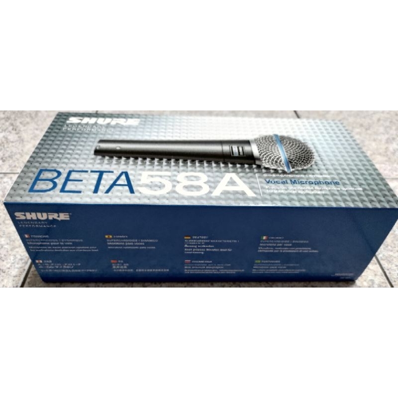 全新 現貨 墨西哥製 SHURE BETA58A 經典人聲 錄音室  收音 有線 無開關 麥克風 免運費