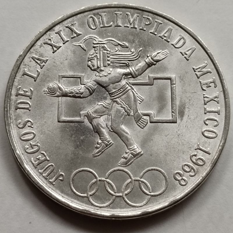 C2069墨西哥1968年25披索奧運紀念銀幣
