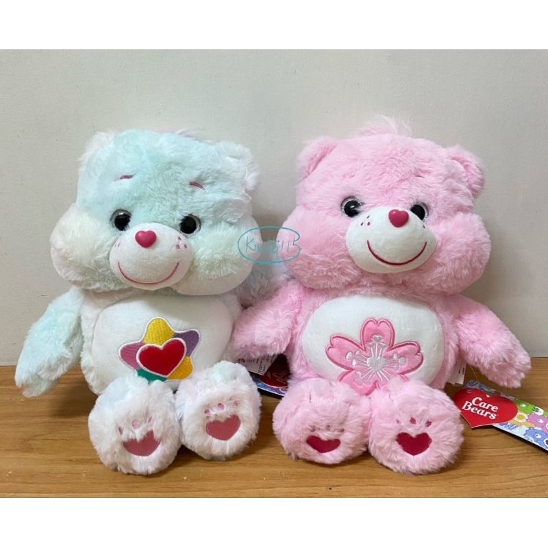Care Bears 正版授權 彩虹熊 娃娃 真心熊 幻彩熊 粉色櫻花熊 33公分 12英吋 白色 粉紅色 漸變