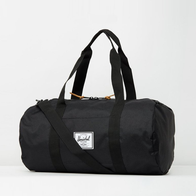 Herschel Sutton 中型 黑色 全黑 帆布 防潑水 側背包 手提包 出國 大容量 旅行袋 旅行 提袋 現貨