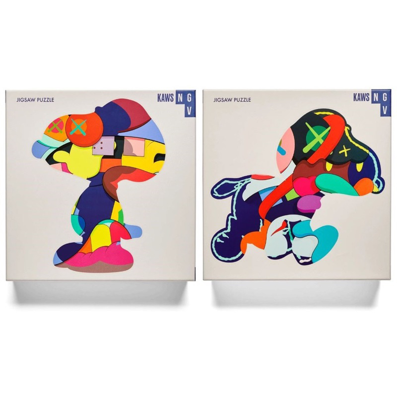 全新現貨 KAWS NGV 限定 Jigsaw Puzzle 史努比聯名 1000片拼圖 站立和奔跑都有