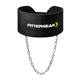 【FITTERGEAR】 負重腰帶 黑色/均碼（力量訓練 負重護腰 引體向上 腰部訓練 加粗鐵鍊 腰帶）