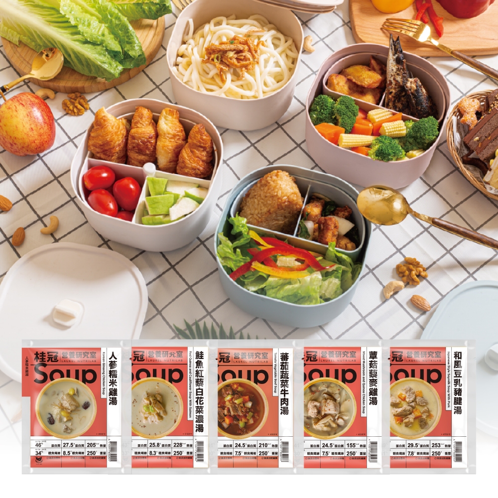 桂冠營養研究室 日日便當盒美味健力湯組【桂冠官方旗艦店】