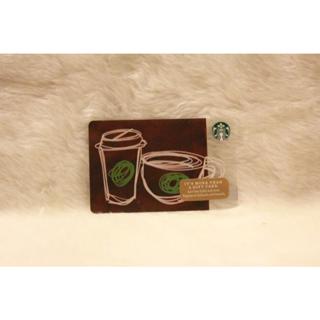 美國 星巴克 STARBUCKS 2016 兩杯咖啡 隨行卡 儲值卡 星巴克卡 卡片 收藏