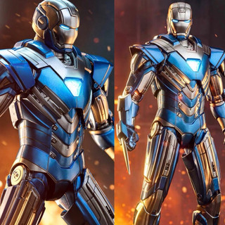 阿頑宅一起 中動玩具 十週年紀念 鋼鐵人 mk30 馬克30 IronMan 漫威 Marvel 7吋 藍鋼 鋼鐵人3