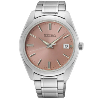 SEIKO 精工 CS經典系列石英錶 藍寶石玻璃 防水100米 粉面 SUR527P1 6N52-00A0P