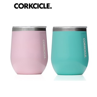 美國CORKCICLE (福利品)三層真空啜飲杯/保冰啤酒杯/保溫杯340ml-土耳其藍/玫瑰石英粉
