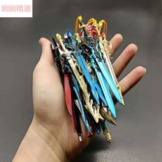 【臺灣熱賣】全套王者榮耀合金武器模型李白曹操韓信三國名將迷你兒童金屬玩具
