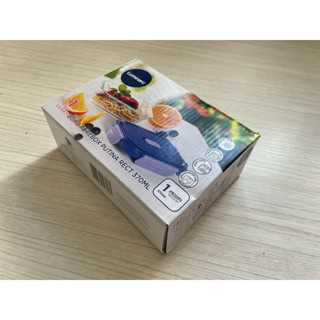 LUMINARC PURE BOX氣閥微烤耐熱玻璃保鮮盒長型370ml單入組