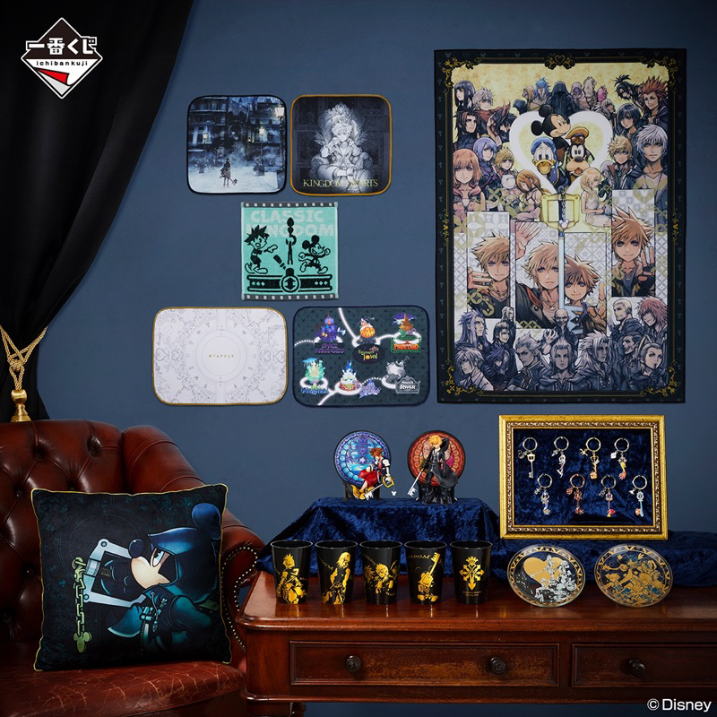 現貨 日版 王國之心 KINGDOM HEARTS Linking Hearts 一番賞 E賞 毛巾 F賞 隨行杯 杯子
