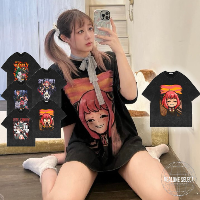 BEALONE SELECT - 美式 水洗 SPY 重磅 280g 安妮亞  SPY×FAMILY間諜家家酒 水洗短袖