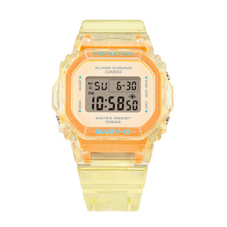 CASIO卡西歐 BABY-G 輕巧纖薄 繽紛夏季 清透活力 黃 BGD-565SJ-9 37.9mm