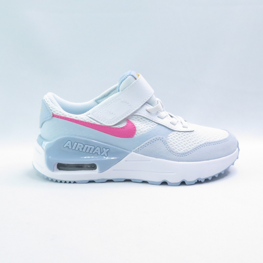 NIKE DQ0285113 Air Max SYSTM (PS) 中童休閒鞋 氣墊 白/藍紫粉【iSport愛運動】