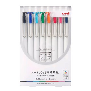 【辦公王】三菱UNI UMN-S-05/38 8C uni-ball ONE 自動鋼珠筆 8色組
