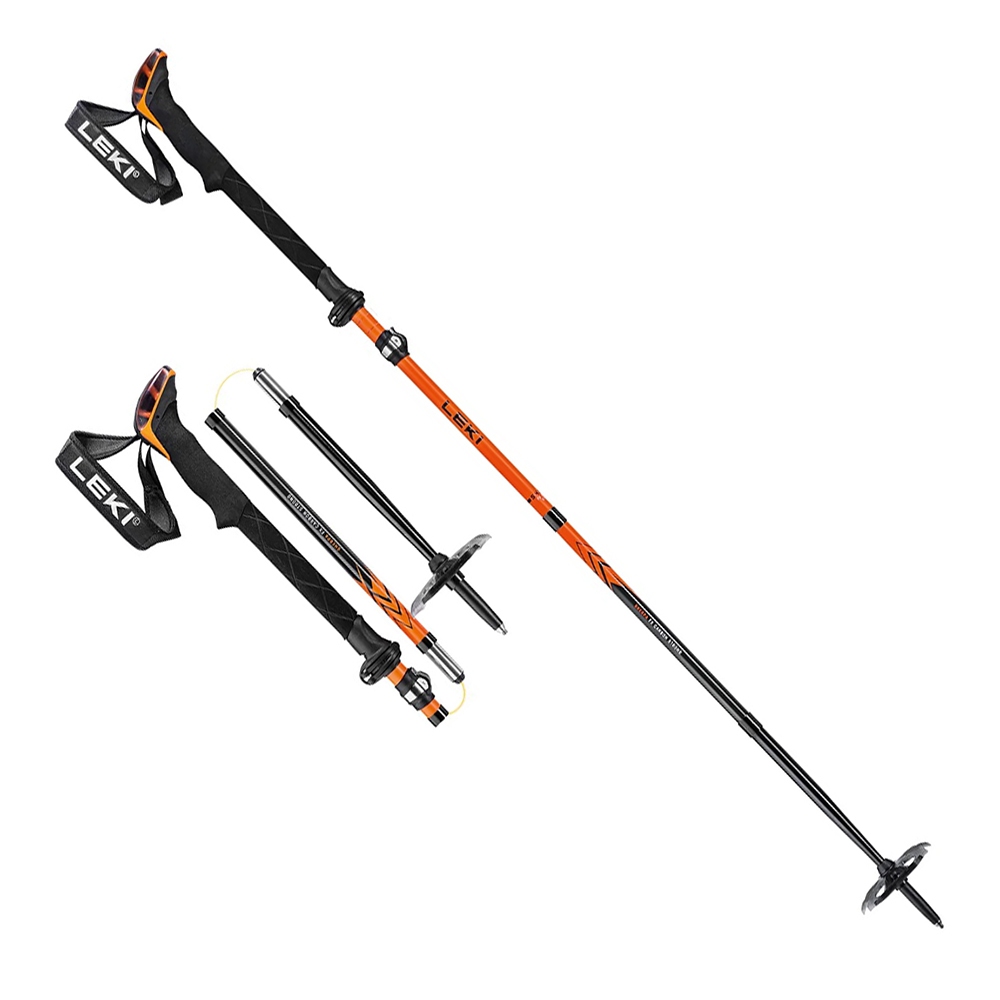 LEKI 德國 Sherpa FX 碳纖+鈦金強力快扣摺疊登山杖 健行杖/登山杖 一對 65229801