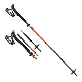 LEKI 德國 Sherpa FX 碳纖+鈦金強力快扣摺疊登山杖 健行杖/登山杖 一對 65229801
