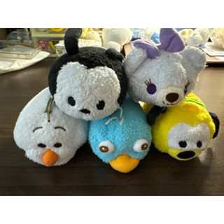 正版 TSUM TSUM 迪士尼 沙包 顆粒 奧斯華 雪寶 泰瑞 布魯託 娃娃 玩偶 布偶 二手 絨毛 掌上