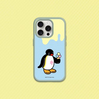 犀牛盾 適用iPhone SolidSuit防摔背蓋手機殼∣Pingu企鵝家族系列/Pingu - 我的冰淇淋
