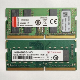 [二手]16GB DDR4-2666 SODIMM筆電記憶體，金士頓、創見、宇瞻，雙面顆粒