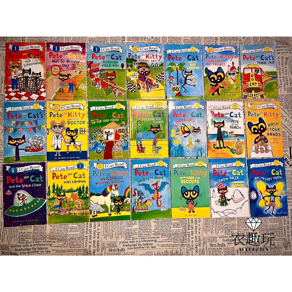《最新版現貨附全套mp3》I Can Read系列英文繪本Pete the Cat皮特貓32冊