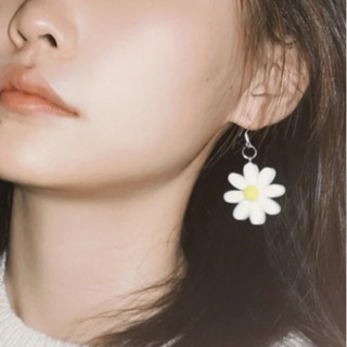 ❤️vivi飾品❤️無耳洞 氣質名媛夏日艷陽鮮豔花朵夾式耳環