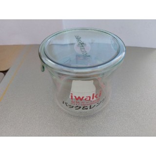 iwaki 日本耐熱玻璃圓形微波保鮮盒（粉綠色）240ml 冷藏保鮮