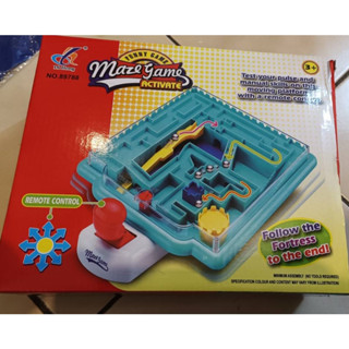 兒童益智搖桿迷宮遊戲/城堡彈珠玩具/maze game-藍色款