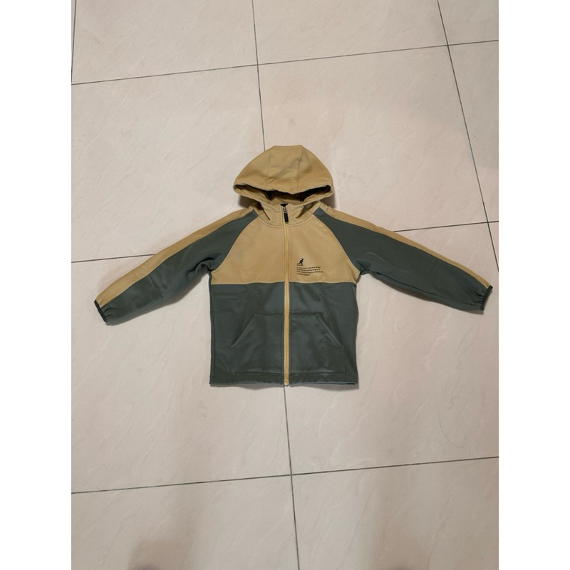 KANGOL 兒童 秋冬撞色連帽外套二手很新 尺寸130
