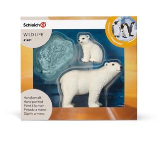 動物恐龍模型 史萊奇Schleich 北極熊 親子禮盒 絕版