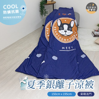 【宜菲】銀離子防蟎夏被 臺灣製 呆萌法鬥 輕薄舒適 夏季熱賣 冷氣被 涼被 空調被 夏被 單人 雙人 可水洗
