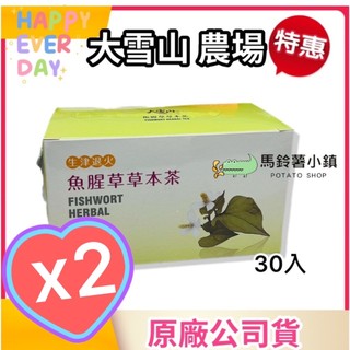 (2盒)🎈魚腥草草本茶(3g*30包)《神農本草專家🏆》【大雪山農場】魚腥草 草本茶 茶包 魚腥草茶 台灣製造