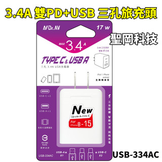 雙PD+USB 三孔充電器 PD+QC手機充電器 旅充頭 聖岡科技 豆腐頭 手機快充頭 快充