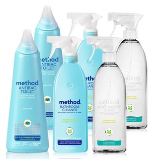 Method 美則 嚕啦啦衛浴抗菌六件組(浴廁清潔劑 馬桶除菌)