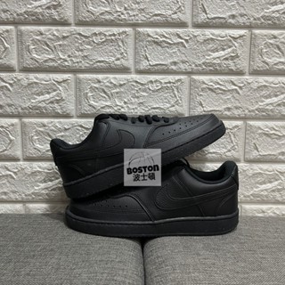 Nike COURT VISION LO 男鞋 皮革 休閒 板鞋 小Force 百搭 黑武士 全黑 DH2987 002