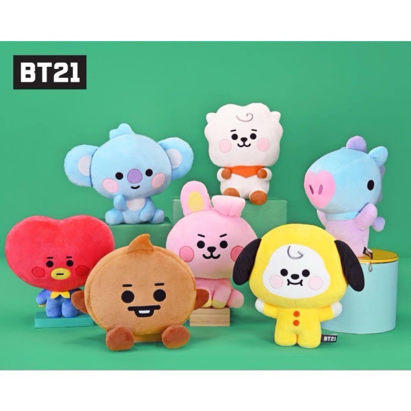 台灣現貨商檢合格（6吋）正版授權BT21 baby宇宙明星 BT21 TATA COOKY CHIMMY MANG娃娃1